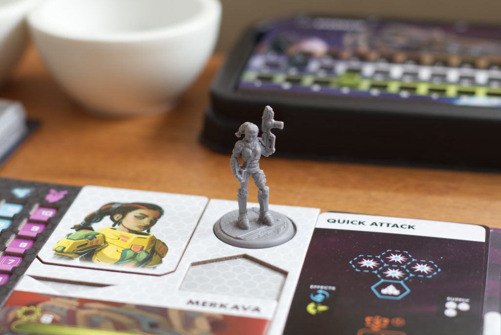 pilot miniature on player board